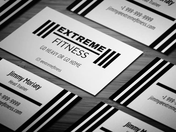 Sleek Fitness Business Card