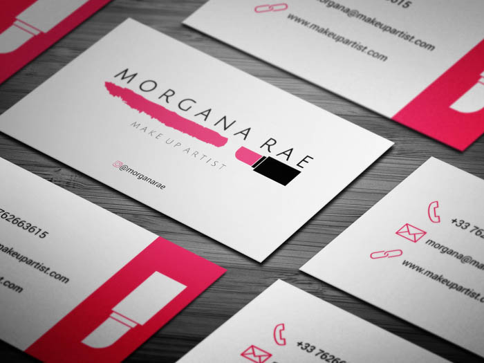 Makeup Artist Business Cards Design - Makeup Vidalondon