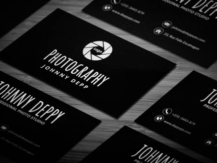 cool photographer business card